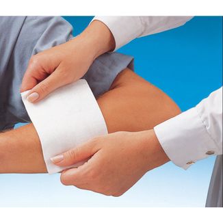 Sterilux, kompresy jałowe z gazy, 17-nitkowe, 12-warstwowe, 7,5 cm x 7,5 cm, 3 sztuki - 2 - zdjęcie produktu