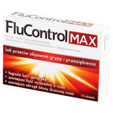 FluControl Max 650 mg + 10 mg + 4 mg, 10 tabletek powlekanych - miniaturka zdjęcia produktu