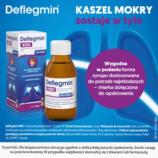 Deflegmin Kids 15 mg/ 5 ml, syrop, 120 ml - 4 - zdjęcie produktu