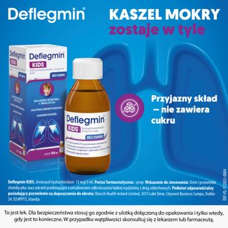 Deflegmin Kids 15 mg/ 5 ml, syrop, 120 ml - 5 - zdjęcie produktu