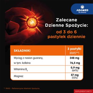 Cardiamid z kofeiną, 8 pastylek do ssania - 2 - zdjęcie produktu