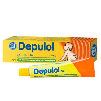 Depulol (5% + 5% + 6%)/ 100 g, żel dla dzieci od 6 miesiąca, 20 g - zdjęcie produktu