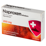 Naproxen Aflofarm 200 mg, 10 tabletek USZKODZONE OPAKOWANIE - miniaturka zdjęcia produktu