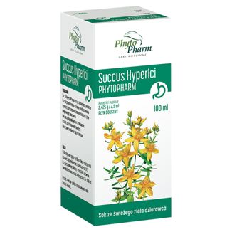 Succus Hyperici Phytopharm 2,425 g/ 2,5 ml, płyn doustny, 100 ml - 2 - zdjęcie produktu