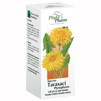 Succus Taraxaci Phytopharm 4,85 g/ 5 ml, płyn doustny, 100 ml - zdjęcie produktu