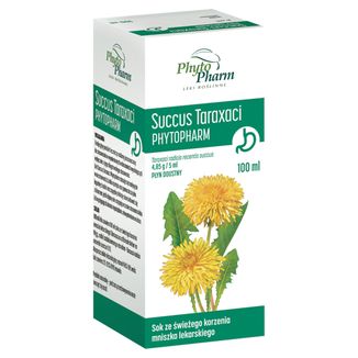 Succus Taraxaci Phytopharm 4,85 g/ 5 ml, płyn doustny, 100 ml - 2 - zdjęcie produktu