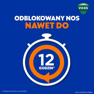 Nasivin Vicks Kids 0,25 mg/ml, aerozol do nosa, dla dzieci od 1 do 6 lat, 10 ml - 5 - zdjęcie produktu