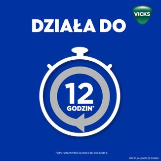 Nasivin Vicks Classic 0,5 mg/ ml, aerozol do nosa dla dorosłych i dzieci od 6 lat, 10 ml USZKODZONE OPAKOWANIE - 3 - zdjęcie produktu