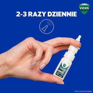 Nasivin Vicks Classic 0,5 mg/ ml, aerozol do nosa dla dorosłych i dzieci od 6 lat, 10 ml USZKODZONE OPAKOWANIE - 6 - zdjęcie produktu