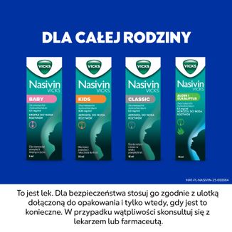Nasivin Vicks Classic 0,5 mg/ ml, aerozol do nosa dla dorosłych i dzieci od 6 lat, 10 ml - 9 - zdjęcie produktu