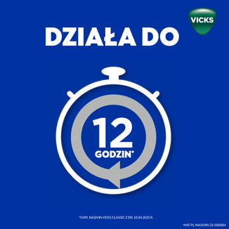 Nasivin Vicks Classic 0,5 mg/ ml, aerozol do nosa dla dorosłych i dzieci od 6 lat, 10 ml - 5 - zdjęcie produktu