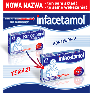Infacetamol 50 mg, czopki dla niemowląt, 10 sztuk - 2 - zdjęcie produktu