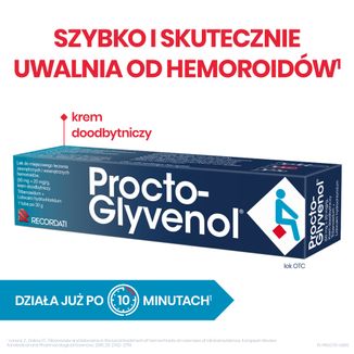 Procto-Glyvenol (50 mg + 20 mg)/ g, krem doodbytniczy, 30 g USZKODZONE OPAKOWANIE - 2 - zdjęcie produktu