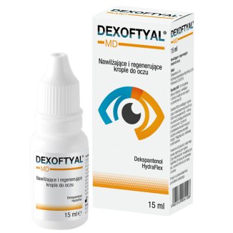 Dexoftyal MD, nawilżające i regenerujące krople do oczu, 15 ml - zdjęcie produktu