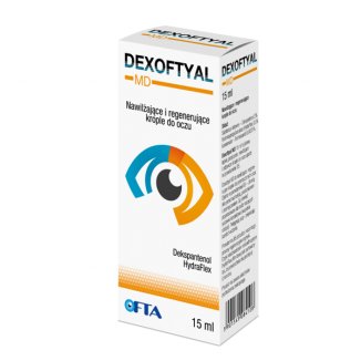 Dexoftyal MD, nawilżające i regenerujące krople do oczu, 15 ml - 2 - zdjęcie produktu