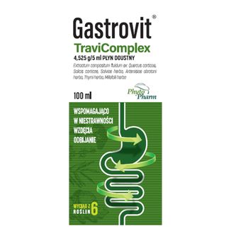 Gastrovit TraviComplex 4,525 g/5 ml, płyn doustny, 100 ml - 2 - zdjęcie produktu
