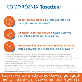Tasectan 500 mg, 15 kapsułek - 3 - zdjęcie produktu