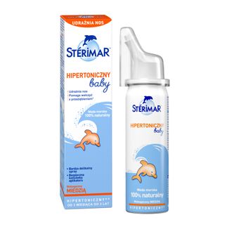 Sterimar Baby, spray hipertoniczny z miedzią, dla dzieci od 3 miesiąca, 50ml - zdjęcie produktu