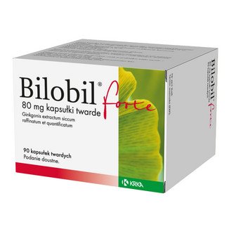 Bilobil Forte 80 mg, 90 kapsułek USZKODZONE OPAKOWANIE - zdjęcie produktu