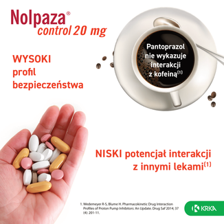 Nolpaza Control 20 mg, 14 tabletek dojelitowych USZKODZONE OPAKOWANIE - 5 - zdjęcie produktu