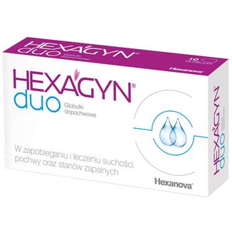 Hexagyn Duo, globulki dopochwowe, 10 sztuk - zdjęcie produktu