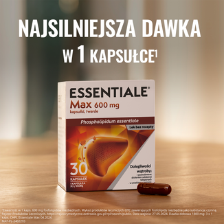 Essentiale Max 600 mg, 30 kapsułek - 2 - zdjęcie produktu