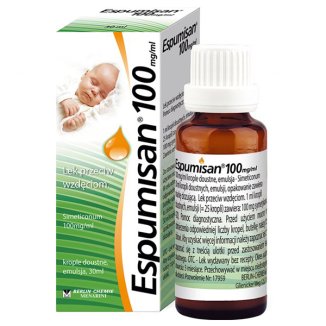 Espumisan 100 mg/ ml, krople doustne, emulsja, 30 ml USZKODZONE OPAKOWANIE - zdjęcie produktu