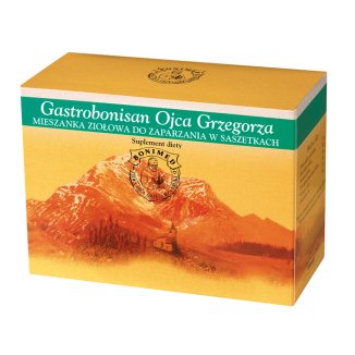 Gastrobonisan Ojca Grzegorza, mieszanka ziołowa do zaparzania, 4 g x 25 saszetek - 2 Gastrobonisan Ojca Grzegorza, mieszanka ziołowa do zaparzania, 4 g x 25 saszetek - 2 - zdjęcie produktu