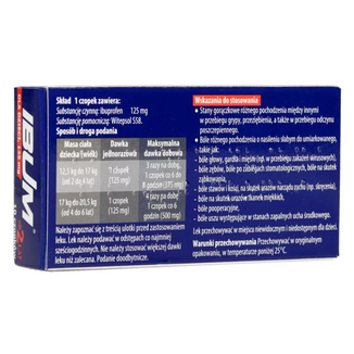 Ibum dla dzieci 125 mg, czopki, od 2 lat, 10 sztuk - 3 - zdjęcie produktu