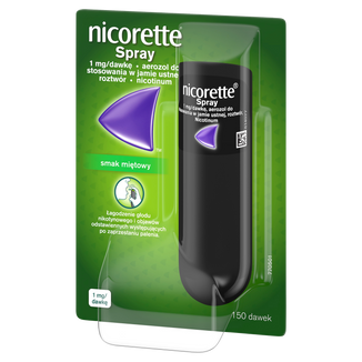 Nicorette Spray 1 mg/dawkę, aerozol do stosowania w jamie ustnej, 150 dawek - zdjęcie produktu