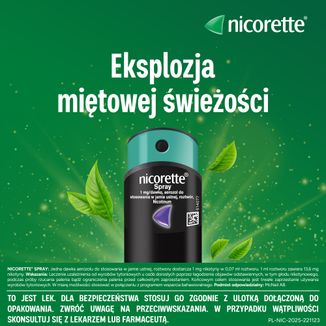 Nicorette Spray 1 mg/dawkę, aerozol do stosowania w jamie ustnej, 150 dawek - 3 - zdjęcie produktu