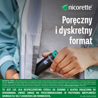 Nicorette Spray 1 mg/dawkę, aerozol do stosowania w jamie ustnej, 150 dawek - 4 - zdjęcie produktu