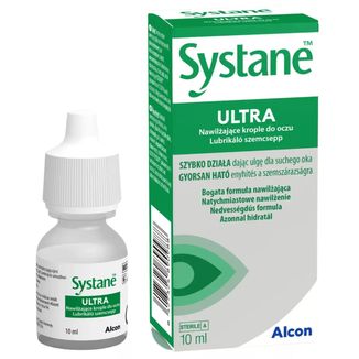 Systane Ultra, nawilżające krople do oczu, 10 ml - zdjęcie produktu