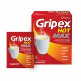 Gripex Hot Max 1000 mg + 100 mg + 12,2 mg, proszek do sporządzania roztworu doustnego, 12 saszetek USZKODZONE OPAKOWANIE - miniaturka zdjęcia produktu