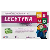Lecytyna MEMO 1200 mg, 60 kapsułek - miniaturka zdjęcia produktu
