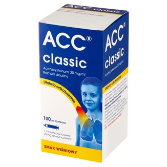 ACC Classic 20 mg/ ml, roztwór doustny, smak wiśniowy, 100 ml - zdjęcie produktu