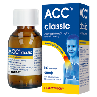 ACC Classic 20 mg/ ml, roztwór doustny, smak wiśniowy, 100 ml - 2 - zdjęcie produktu