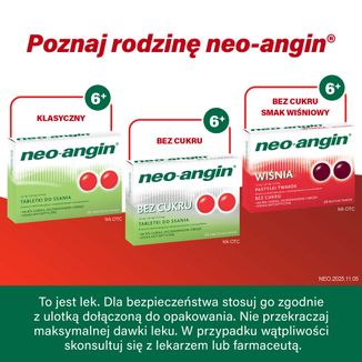Neo-Angin 1,2 mg + 0,6 mg + 5,9 mg, 36 tabletek do ssania - 6 - zdjęcie produktu