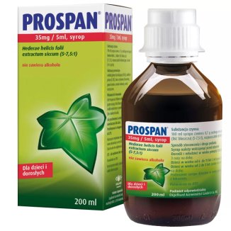 Prospan 35 mg/ 5 ml, syrop dla dzieci i dorosłych, 200 ml - zdjęcie produktu