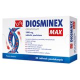 Diosminex Max 1000 mg, 30 tabletek powlekanych - miniaturka zdjęcia produktu