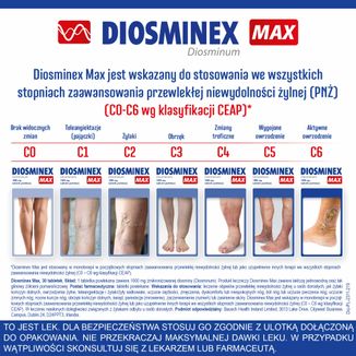 Diosminex Max 1000 mg, 30 tabletek powlekanych - 4 Diosminex Max 1000 mg, 30 tabletek powlekanych - 4 - zdjęcie produktu
