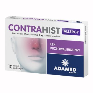 Contrahist Allergy 5 mg, 10 tabletek powlekanych - zdjęcie produktu
