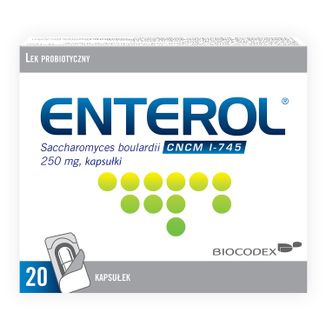 Enterol, 250 mg, 20 kapsułek USZKODZONE OPAKOWANIE - zdjęcie produktu