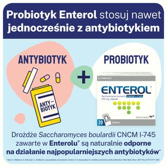 Enterol, 250 mg, 20 kapsułek - 3 - zdjęcie produktu