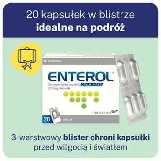 Enterol, 250 mg, 20 kapsułek - 8 - zdjęcie produktu