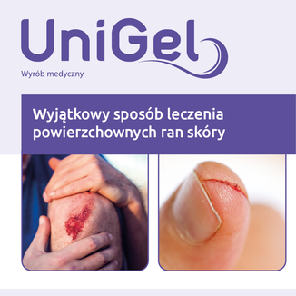 UniGel, hydrofilowy żel do leczenia powierzchownych ran skóry, 5 g - 3 - zdjęcie produktu
