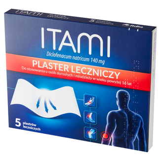 Itami 140 mg, plaster leczniczy, 5 sztuk - zdjęcie produktu