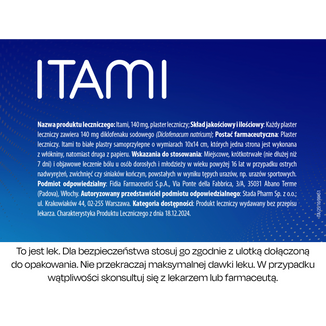 Itami 140 mg, plaster leczniczy, 5 sztuk - 13 - zdjęcie produktu