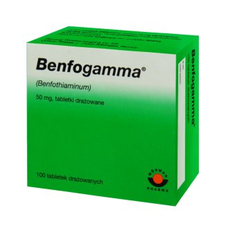 Benfogamma 50 mg, 100 tabletek drażowanych - zdjęcie produktu