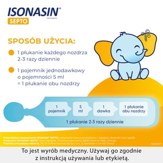 Isonasin Septo, roztwór do płukania nosa, 5 ml x 20 ampułek - 6 - zdjęcie produktu